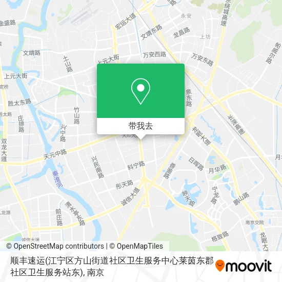 顺丰速运(江宁区方山街道社区卫生服务中心莱茵东郡社区卫生服务站东)地图