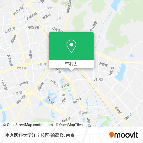 南京医科大学江宁校区-德馨楼地图