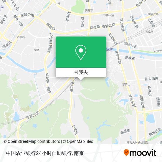 中国农业银行24小时自助银行地图