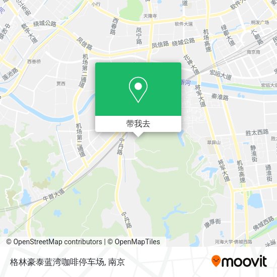 格林豪泰蓝湾咖啡停车场地图