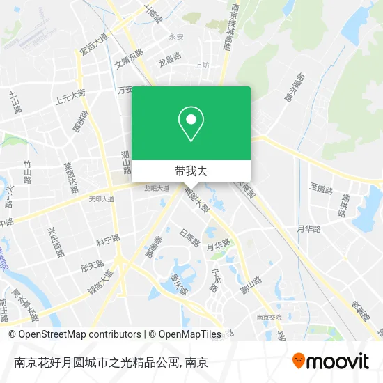 南京花好月圆城市之光精品公寓地图