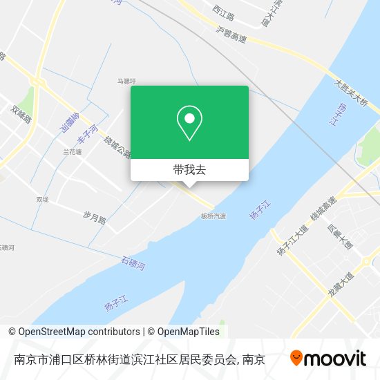 南京市浦口区桥林街道滨江社区居民委员会地图