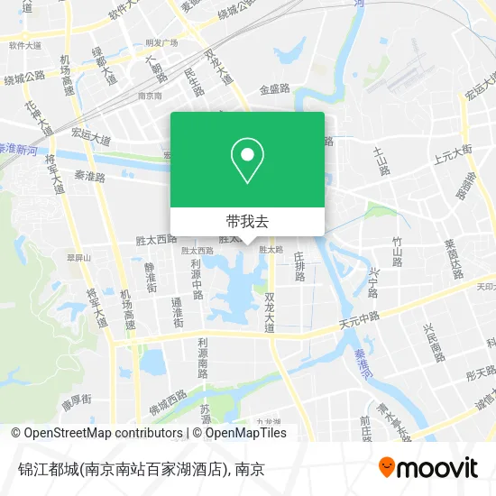 锦江都城(南京南站百家湖酒店)地图