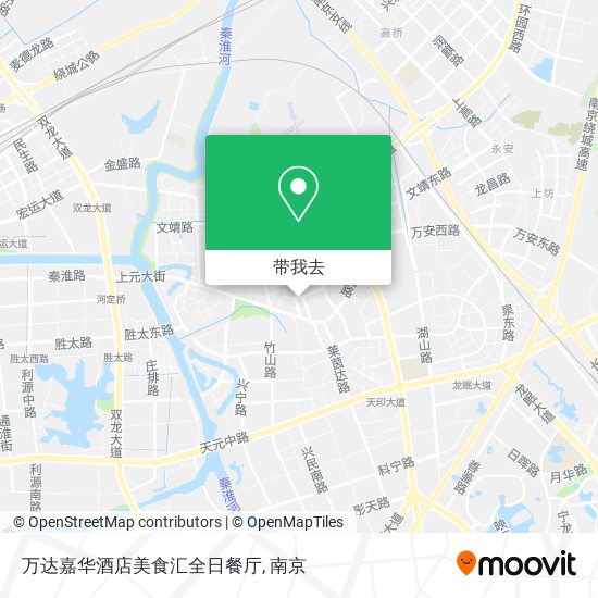 万达嘉华酒店美食汇全日餐厅地图