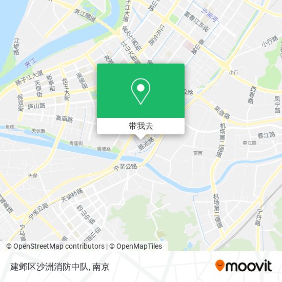建邺区沙洲消防中队地图