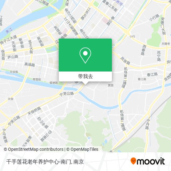 千手莲花老年养护中心-南门地图