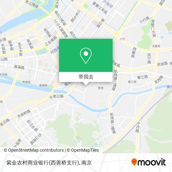 紫金农村商业银行(西善桥支行)地图