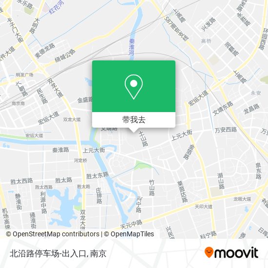 北沿路停车场-出入口地图