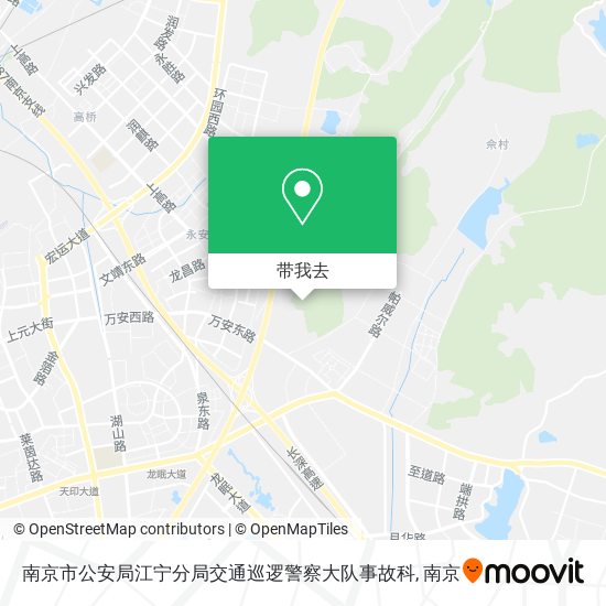 南京市公安局江宁分局交通巡逻警察大队事故科地图