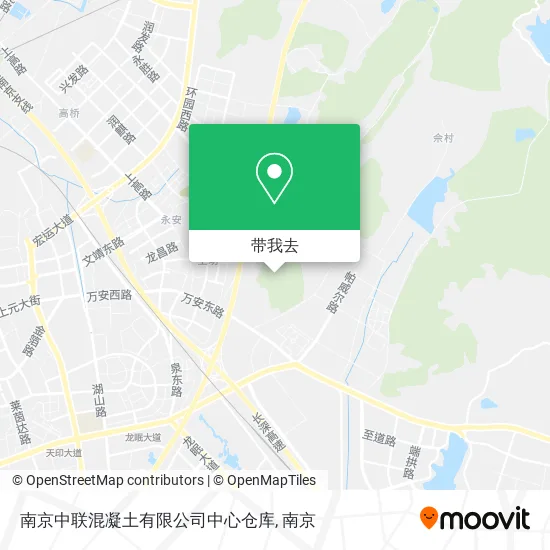南京中联混凝土有限公司中心仓库地图