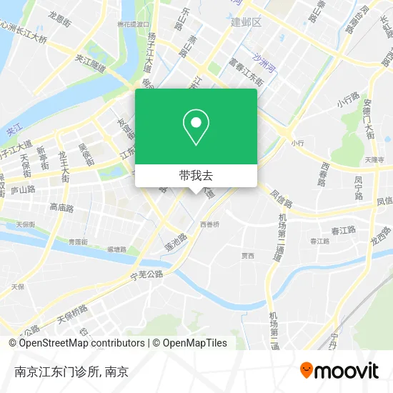 南京江东门诊所地图