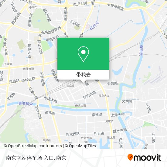 南京南站停车场-入口地图