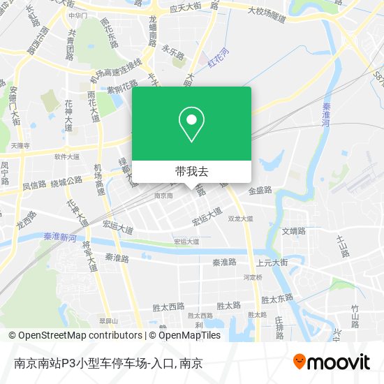 南京南站P3小型车停车场-入口地图