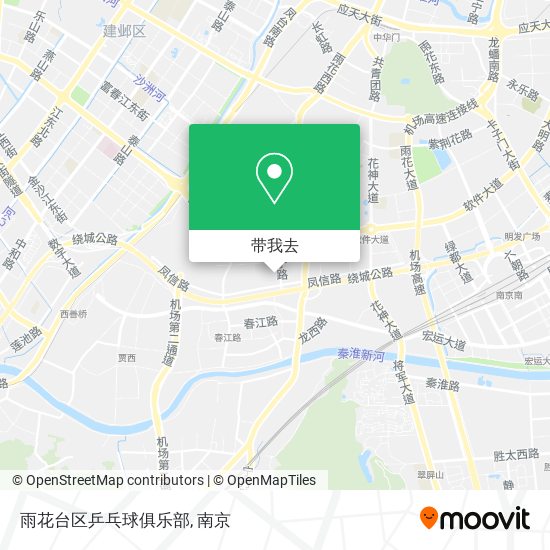雨花台区乒乓球俱乐部地图