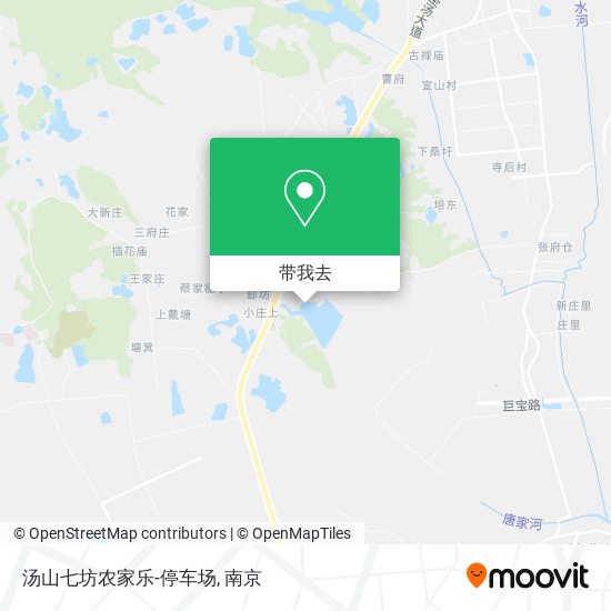 汤山七坊农家乐-停车场地图