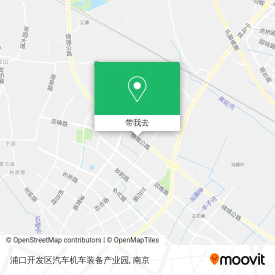浦口开发区汽车机车装备产业园地图