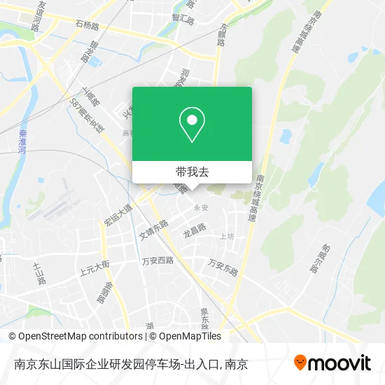 南京东山国际企业研发园停车场-出入口地图