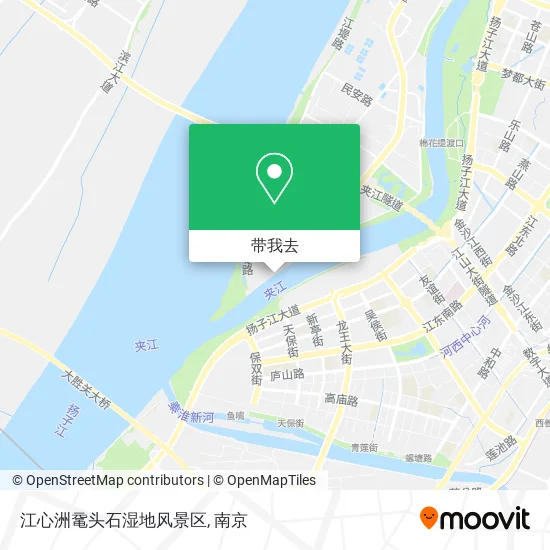 江心洲鼋头石湿地风景区地图