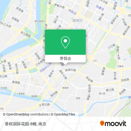 香槟国际花园-8幢地图