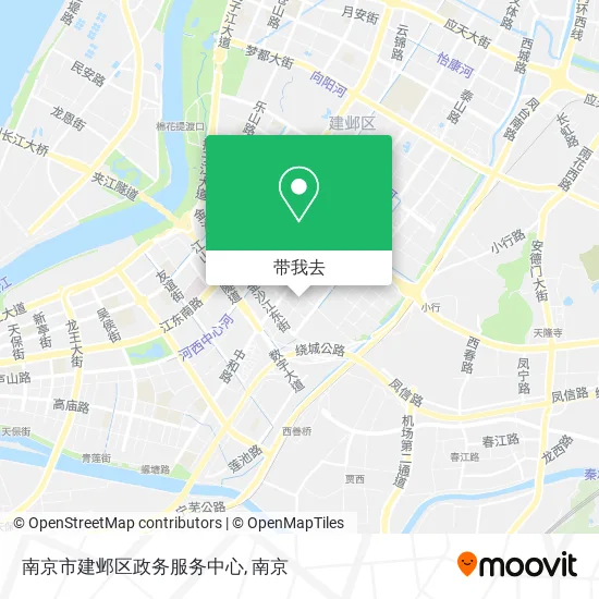 南京市建邺区政务服务中心地图