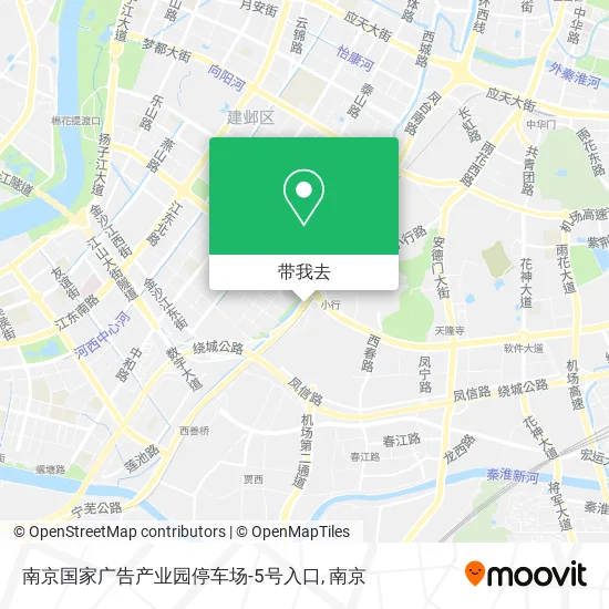 南京国家广告产业园停车场-5号入口地图