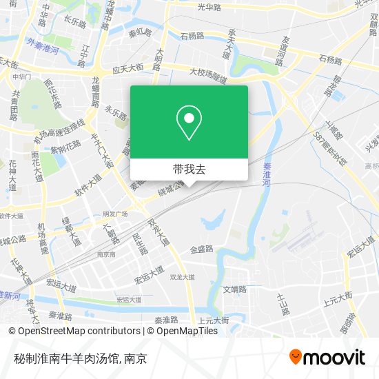 秘制淮南牛羊肉汤馆地图