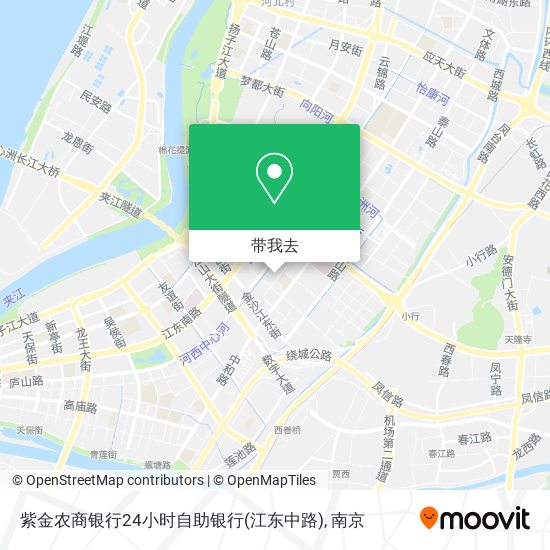 紫金农商银行24小时自助银行(江东中路)地图