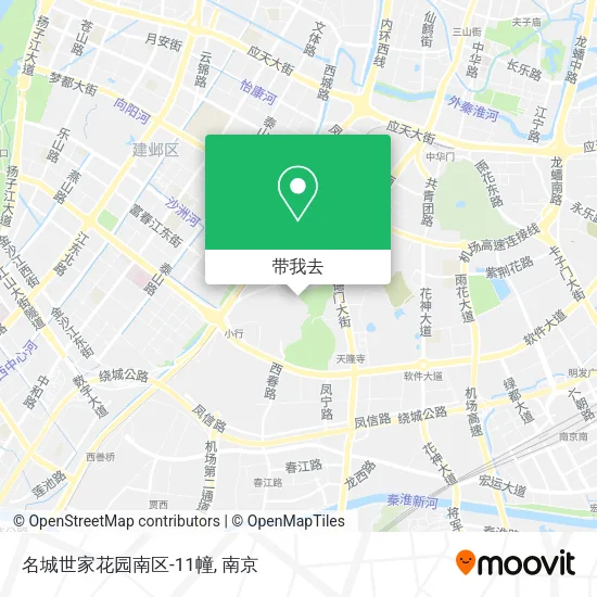 名城世家花园南区-11幢地图