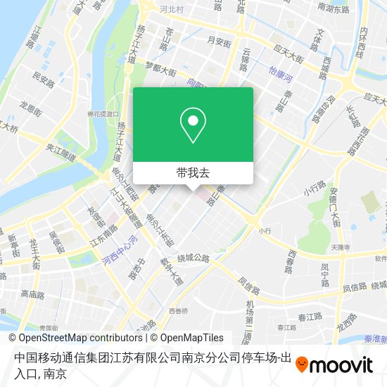 中国移动通信集团江苏有限公司南京分公司停车场-出入口地图