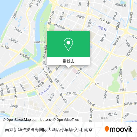 南京新华传媒粤海国际大酒店停车场-入口地图