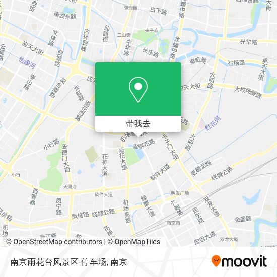 南京雨花台风景区-停车场地图