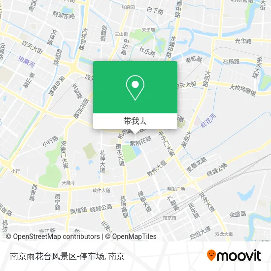 南京雨花台风景区-停车场地图