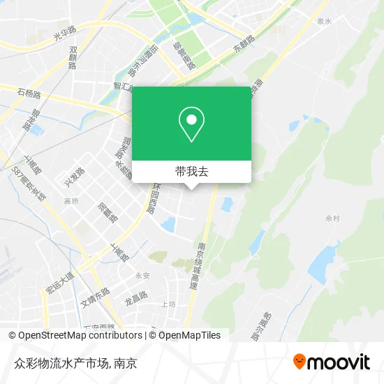 众彩物流水产市场地图