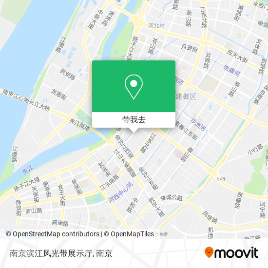 南京滨江风光带展示厅地图