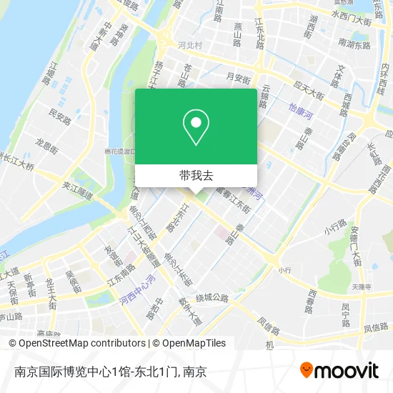 南京国际博览中心1馆-东北1门地图