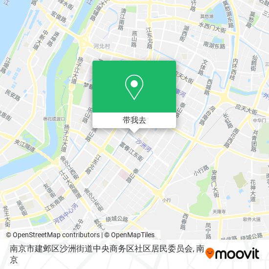南京市建邺区沙洲街道中央商务区社区居民委员会地图