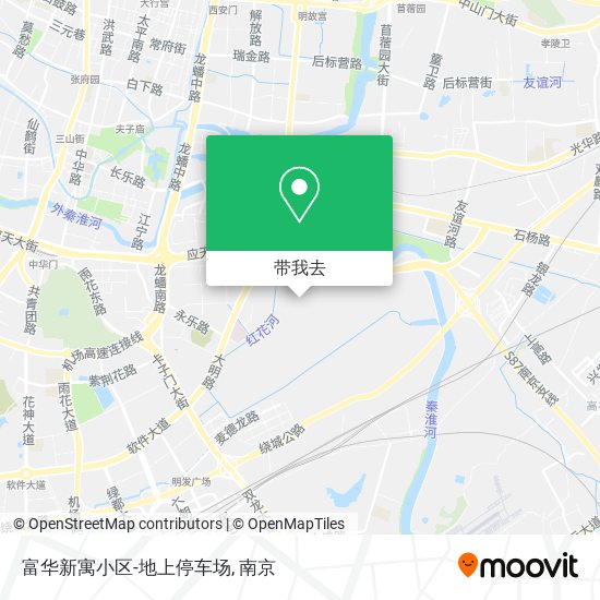 富华新寓小区-地上停车场地图