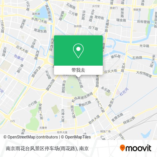 南京雨花台风景区停车场(雨花路)地图