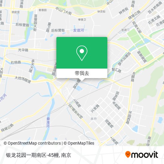银龙花园一期南区-45幢地图