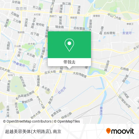 超越美容美体(大明路店)地图