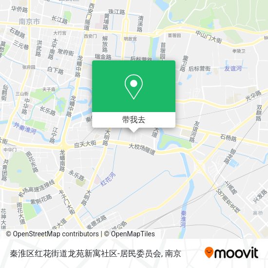 秦淮区红花街道龙苑新寓社区-居民委员会地图