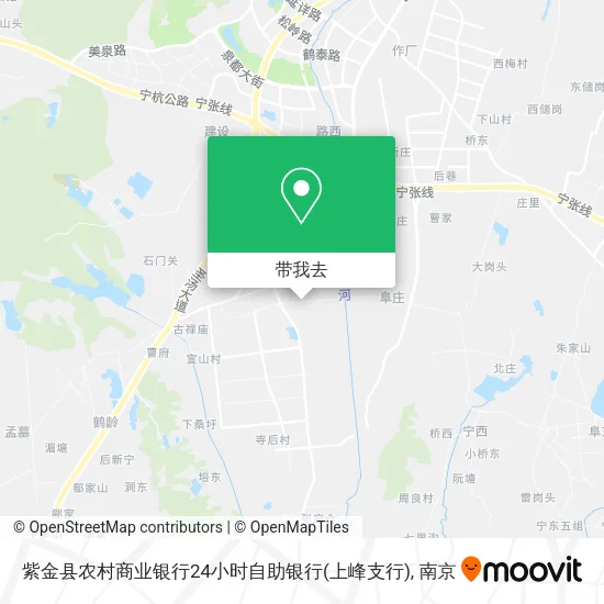 紫金县农村商业银行24小时自助银行(上峰支行)地图