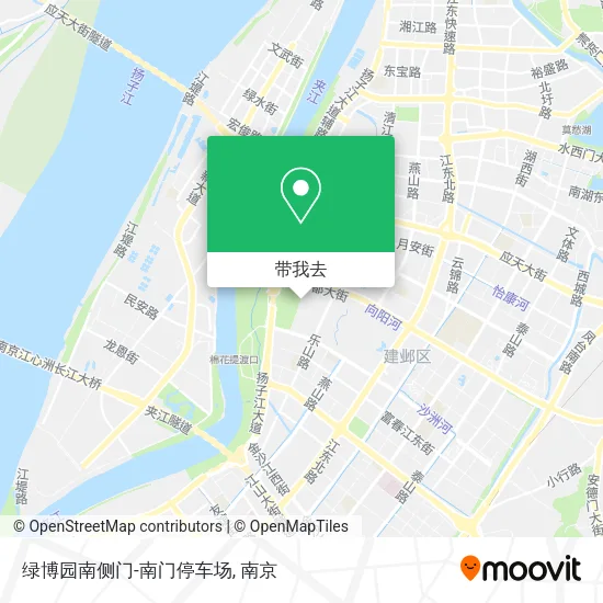绿博园南侧门-南门停车场地图
