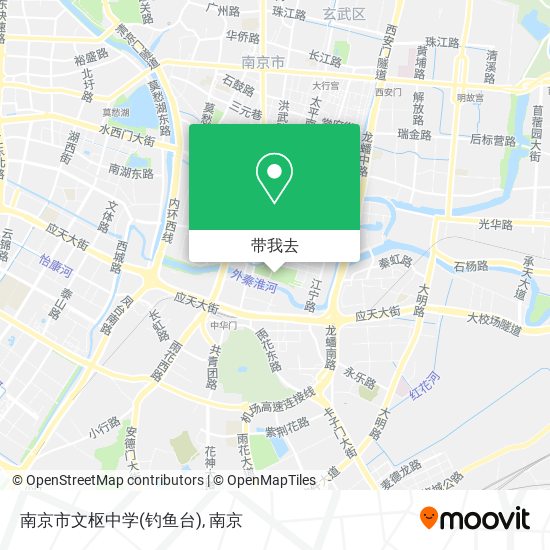 南京市文枢中学(钓鱼台)地图