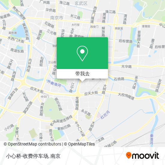 小心桥-收费停车场地图