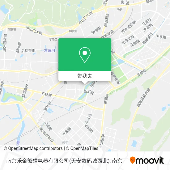 南京乐金熊猫电器有限公司(天安数码城西北)地图