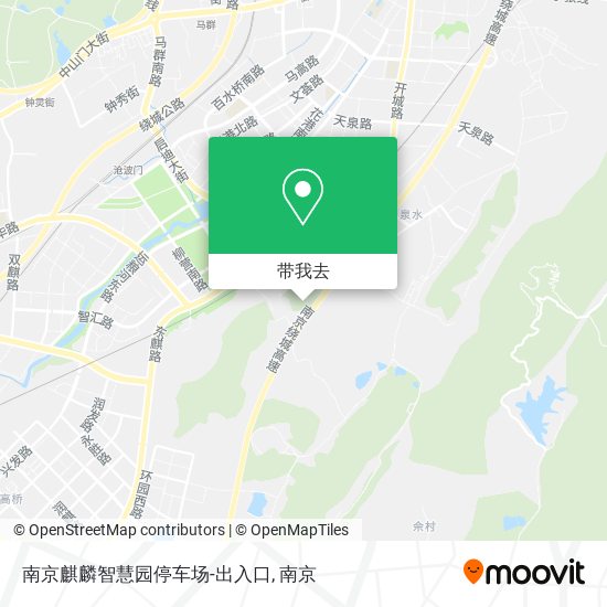 南京麒麟智慧园停车场-出入口地图