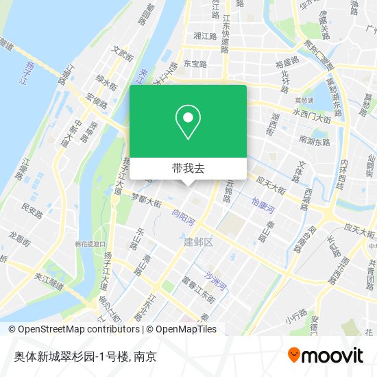 奥体新城翠杉园-1号楼地图