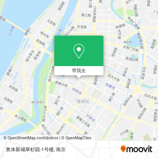 奥体新城翠杉园-1号楼地图