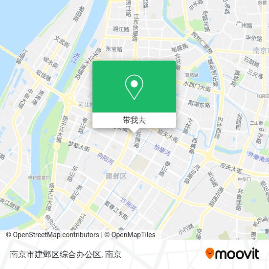 南京市建邺区综合办公区地图